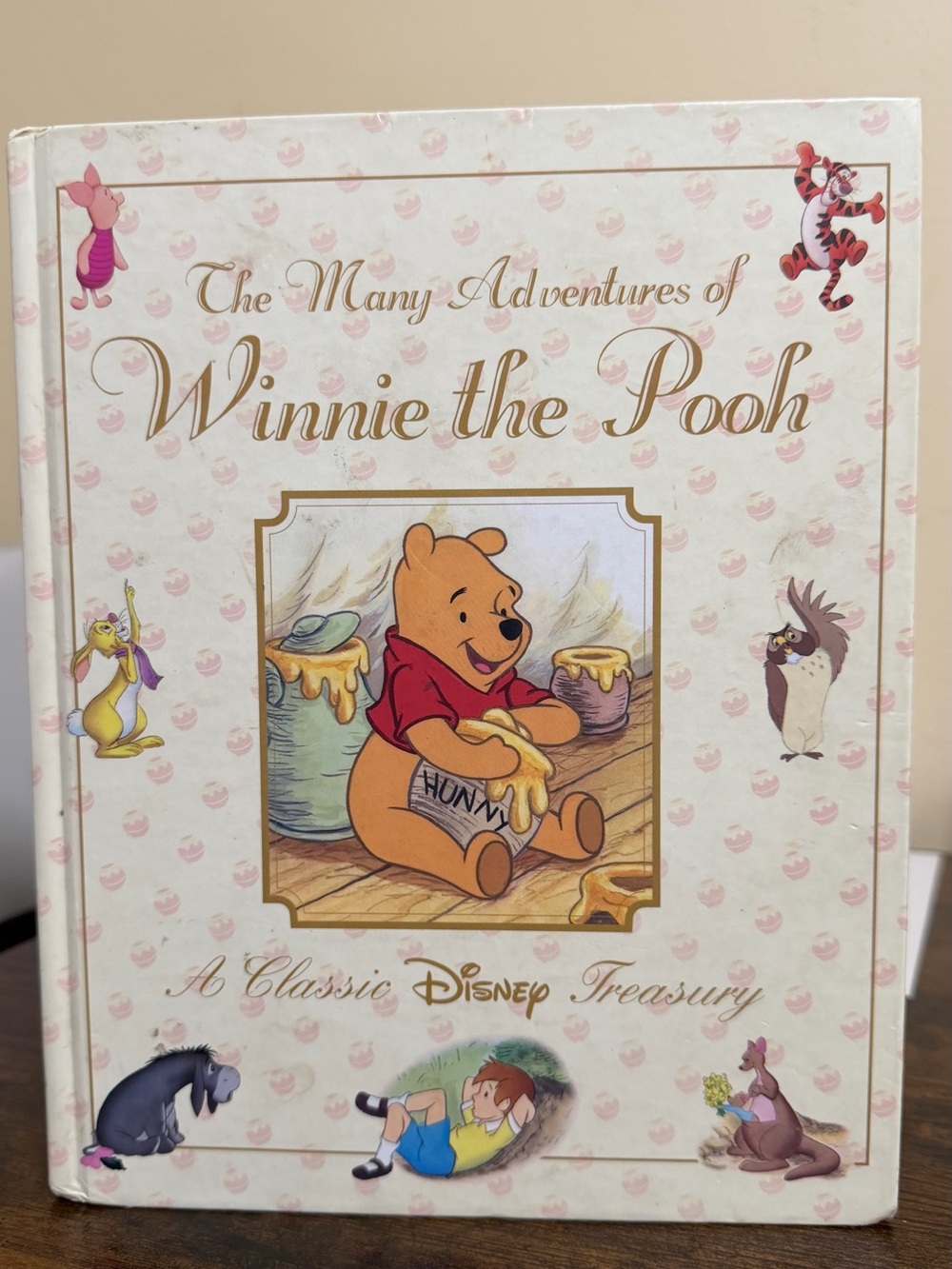 Disney Winnie the Pooh Hardcover (Cream, Gold, Red)